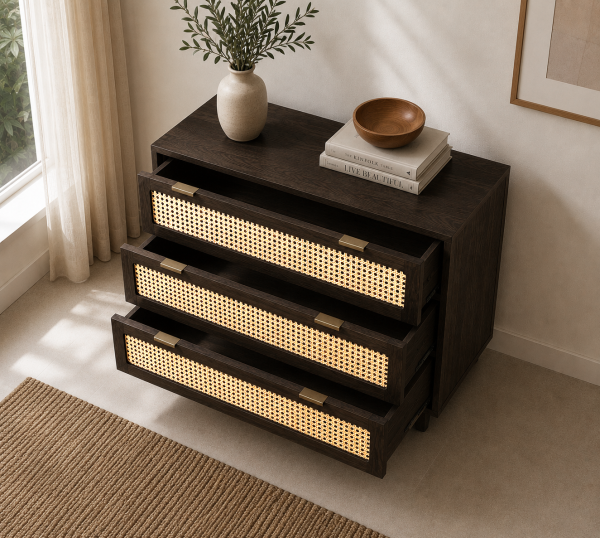 The Attic Panamara Chest of Drawers|Walnut Matte Finish