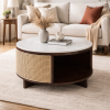 The Attic Toros Coffee Table|Walnut Matte Finish