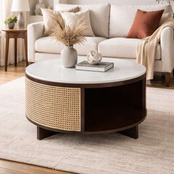 The Attic Toros Coffee Table|Walnut Matte Finish