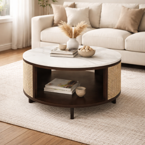 The Attic Toros Coffee Table|Walnut Matte Finish