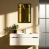 The Attic Springville  LED Mirror |Mirror with Pixel Strip Lights | Touch Sensor Wall Mounted Makeup Mirror | Rectangular Decorative Mirror for Vanity & Wash Basin