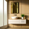 The Attic Springville  LED Mirror |Mirror with Pixel Strip Lights | Touch Sensor Wall Mounted Makeup Mirror | Rectangular Decorative Mirror for Vanity & Wash Basin