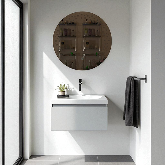The Attic Riverdale LED Mirror | Mirror with Star Design | Touch Sensor Wall Mounted Makeup Mirror | Decorative Lighted Mirror for Bathroom & Vanity