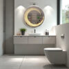 The Attic Rockville LED Mirror | Mirror with Spiral Light Design | Touch Sensor Wall Mounted Mirror | Backlit Vanity Mirror for Dressing & Wash Basin Area
