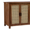 The Attic California Sideboard|Multipurpose Cabinet for Kitchen and Living Room Storage|Crockery Storage|Solid Sheesham Wood|Cane Cabinet|Honey Matte Finish