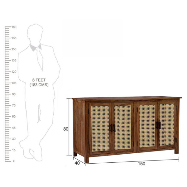 KL-1735HC (9) The Attic California Sideboard|Honey Matte Finish