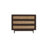 The Attic Panamara Chest of Drawers|Kitchen and Living Room Storage|Solid Wood|Natural Matte Finish|Solid Mango Wood|Walnut Matte Finish