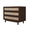 The Attic Panamara Chest of Drawers|Kitchen and Living Room Storage|Solid Wood|Natural Matte Finish|Solid Mango Wood|Walnut Matte Finish