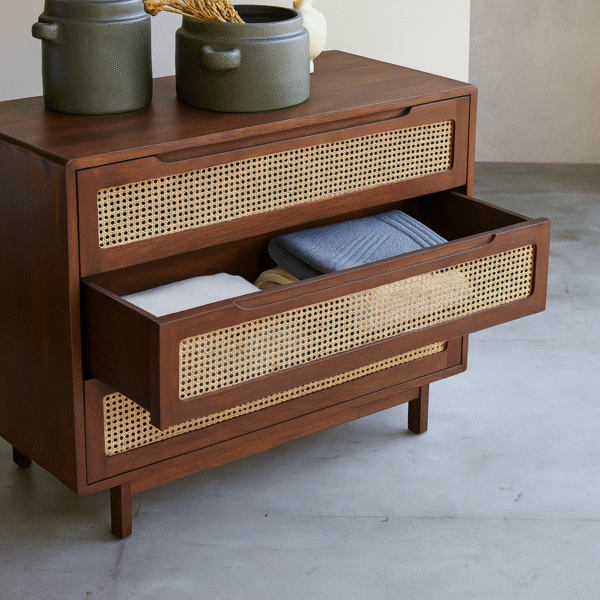 The Attic Panamara Chest of Drawers|Honey Matte Finish