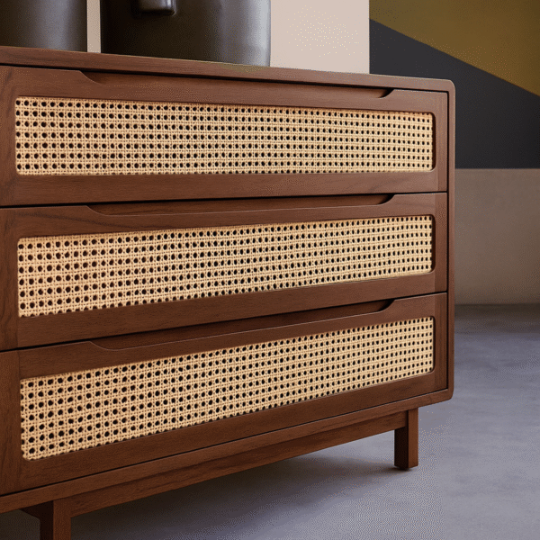 The Attic Panamara Chest of Drawers|Honey Matte Finish