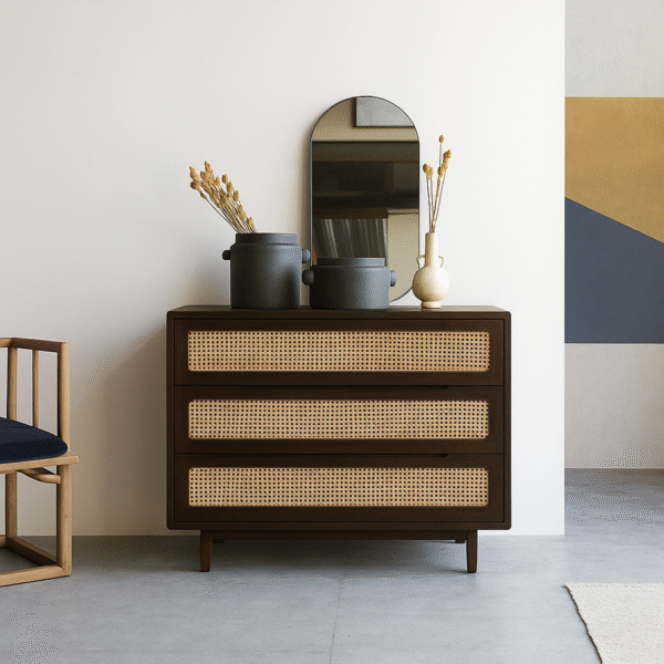 KL-2171W (1) The Attic Panamara Chest of Drawers|Walnut Matte Finish