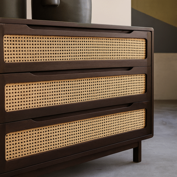 KL-2171W (3) The Attic Panamara Chest of Drawers|Walnut Matte Finish