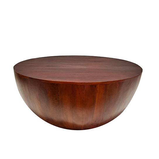 The Attic Roman Coffee Table|Coffee Table for Living Room|Solid Wood Centre Table|Honey Matte Finish