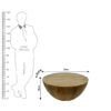The Attic Roman Coffee Table|Coffee Table for Living Room|Solid Wood Centre Table|Natural Matte Finish
