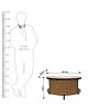 The Attic Toros Coffee Table|Honey Matte Finish