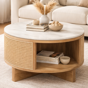KL-2346Nat (1) The Attic Toros Coffee Table|Natural Matte Finish
