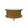 The Attic Toros Coffee Table|Coffee Table for Living Room|Solid Wood Centre Table|Natural Matte Finish