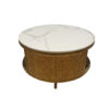 The Attic Toros Coffee Table|Coffee Table for Living Room|Solid Wood Centre Table|Natural Matte Finish