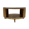 The Attic Toros Coffee Table|Coffee Table for Living Room|Solid Wood Centre Table|Natural Matte Finish