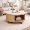 The Attic Toros Coffee Table|Natural Matte Finish