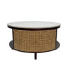 The Attic Toros Coffee Table|Coffee Table for Living Room|Solid Wood Centre Table|Walnut Matte Finish
