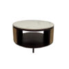 The Attic Toros Coffee Table|Coffee Table for Living Room|Solid Wood Centre Table|Walnut Matte Finish