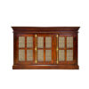 The Attic Oregon 3 Door Sideboard with Cane,Honey Matte Finish