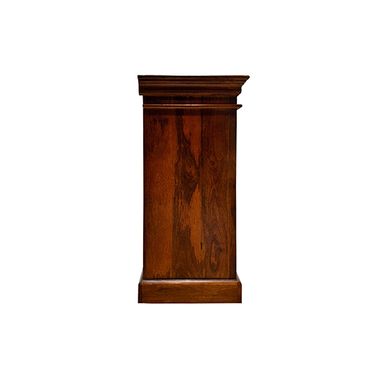 The Attic Oregon 3 Door Sideboard with Cane,Honey Matte Finish