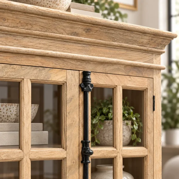 The Attic Oregon 3 Door Sideboard,Natural Matte Finish