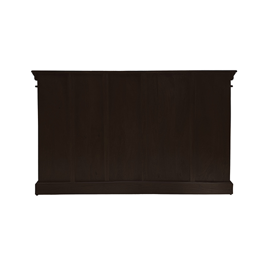 The Attic Oregon 3 Door Sideboard with Cane,Walnut Matte Finish