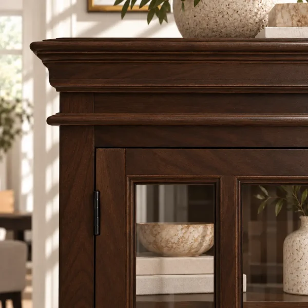 The Attic Oregon 3 Door Sideboard,Walnut Matte Finish