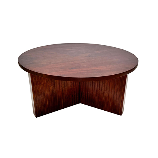 The Attic Bolohna Coffee Table,Coffee Table for Living Room,Solid Wood Centre Table,Honey Matte Finish