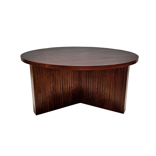 The Attic Bolohna Coffee Table,Coffee Table for Living Room,Solid Wood Centre Table,Honey Matte Finish