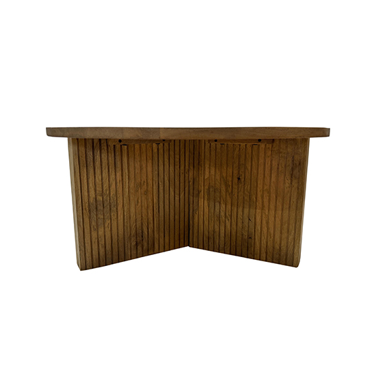 The Attic Bolohna Coffee Table,Coffee Table for Living Room,Solid Wood Centre Table,Natural Matte Finish