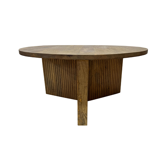 The Attic Bolohna Coffee Table,Coffee Table for Living Room,Solid Wood Centre Table,Natural Matte Finish