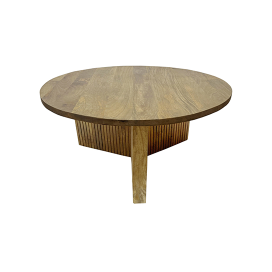 The Attic Bolohna Coffee Table,Coffee Table for Living Room,Solid Wood Centre Table,Natural Matte Finish