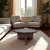 The Attic Bolohna Coffee Table,Coffee Table for Living Room,Solid Wood Centre Table,Walnut Matte Finish