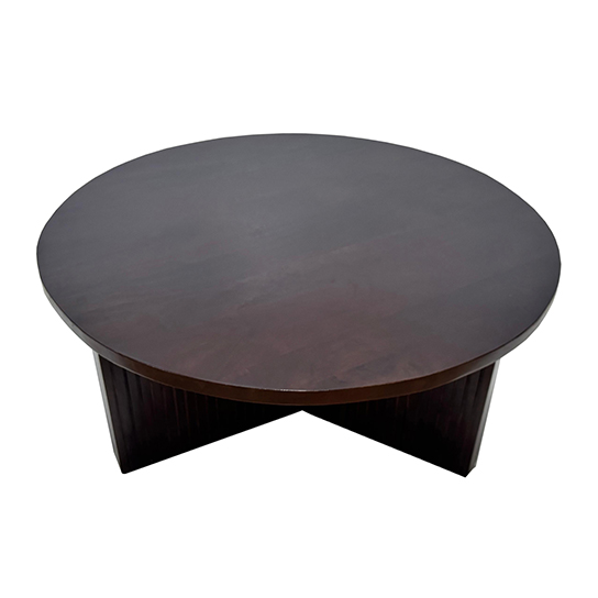 The Attic Bolohna Coffee Table,Coffee Table for Living Room,Solid Wood Centre Table,Walnut Matte Finish