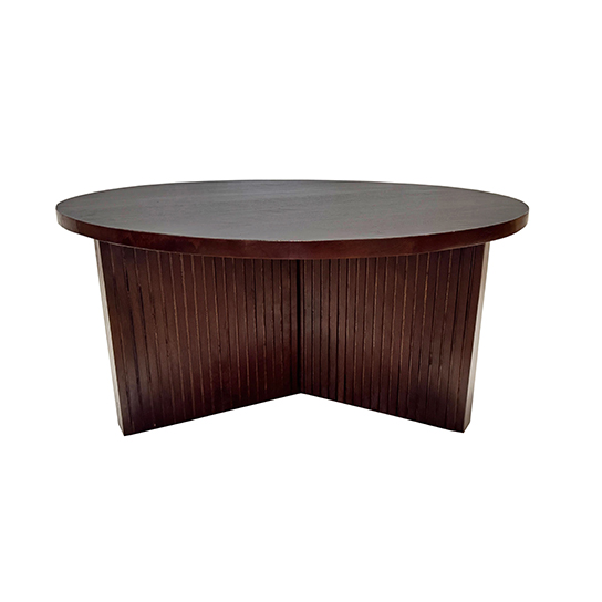 The Attic Bolohna Coffee Table,Coffee Table for Living Room,Solid Wood Centre Table,Walnut Matte Finish