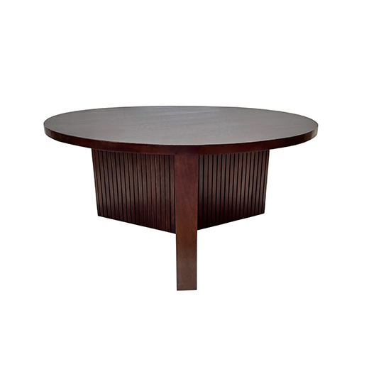 The Attic Bolohna Coffee Table,Coffee Table for Living Room,Solid Wood Centre Table,Walnut Matte Finish