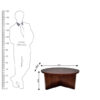 The Attic Bolohna Coffee Table,Coffee Table for Living Room,Solid Wood Centre Table,Walnut Matte Finish