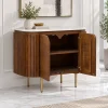 The Attic 2 Door Carlston Sideboard, Teak Matte Finish