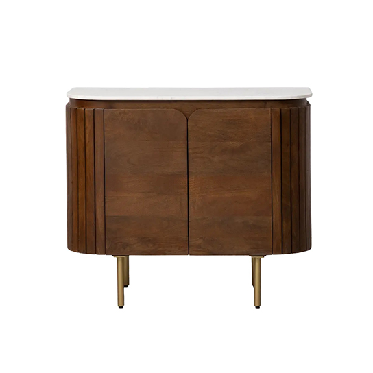 The Attic 2 Door Carlston Sideboard,Multipurpose Cabinet for Kitchen and Living Room Storage,Classy Sideboard,Solid Mango Wood,Provential Teak Matte Finish