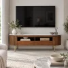 The Attic Carlston TV Cabinet Large,Provential Teak Matte Finish
