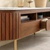 The Attic Carlston TV Cabinet Large,Provential Teak Matte Finish