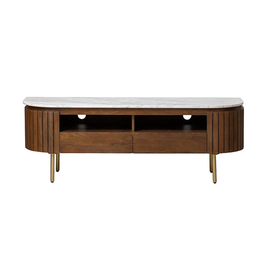 The Attic Carlston TV Cabinet Large,Solid Wood Sideboard TV Cabinet for Living Room,Classy TV Cabinet,Wooden Free Standing TV Unit Side Board Table with Storage,Provential Teak Matte Finish