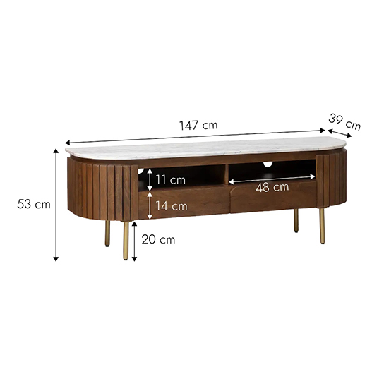 The Attic Carlston TV Cabinet Large,Solid Wood Sideboard TV Cabinet for Living Room,Classy TV Cabinet,Wooden Free Standing TV Unit Side Board Table with Storage,Provential Teak Matte Finish