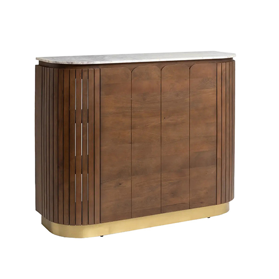 The Attic Carlston Bar Cabinet,Hard and Soft Drinks Bar Storage Cabinet,Wine Wisky Scotch,Bar for Home,Solid Mango Wood,Provential Teak Matte Finish