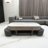 KL-2410 (2) The Attic Victoria Coffee Table Set with 2 stools
