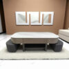 KL-2410 (4) The Attic Victoria Coffee Table Set with 2 stools